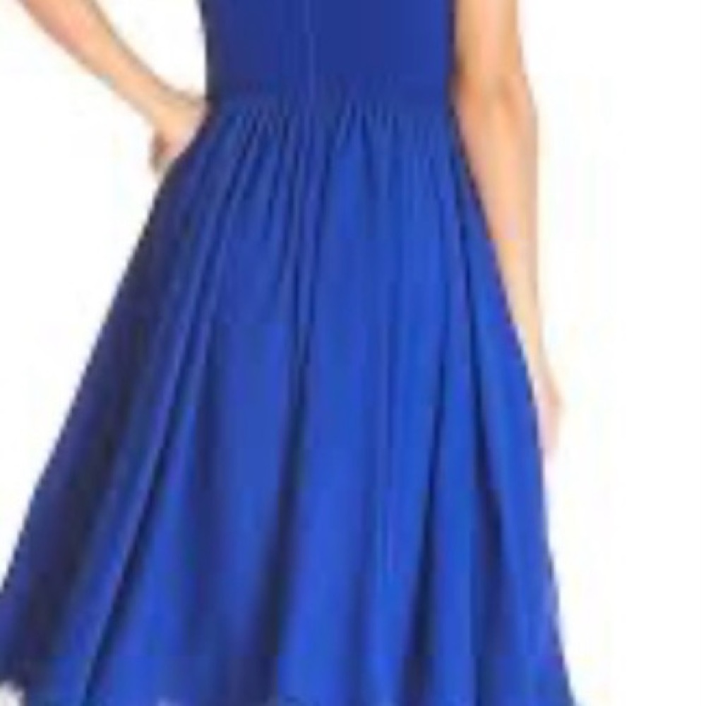 Dress The Population Chiffon Fit & Flare - New with Tag - Picture 4 of 13